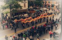 Dragons on parade on U Street NW.